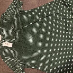 Lacoste Dark Green Polo with White Dots